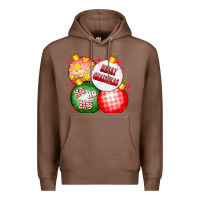 Chestnut merry christmas ball Premium Hoodie - CowhideDigitalArt