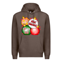 Coffee merry christmas ball Premium Hoodie - CowhideDigitalArt