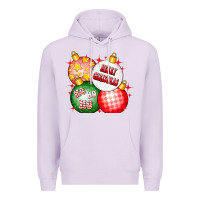 Lilac merry christmas ball Premium Hoodie - CowhideDigitalArt