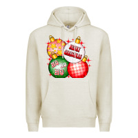 Oatmeal Heather merry christmas ball Premium Hoodie - CowhideDigitalArt