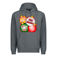 Rock merry christmas ball Premium Hoodie - CowhideDigitalArt