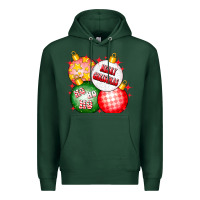 Sports Green merry christmas ball Premium Hoodie - CowhideDigitalArt