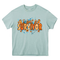 Arona I am a survivor orange ribbon Kidney Cancer Heavy Core Tee - NancyCooperArtShop