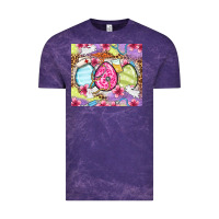 Cloud Purple Easter eggs Nurse Vintage Tee - OliviaCreatesArt