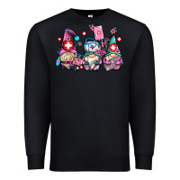 Black nurse gnomes Premium Sweatshirt - AdoDesignShop