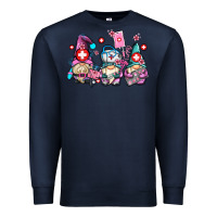 Navy nurse gnomes Premium Sweatshirt - AdoDesignShop