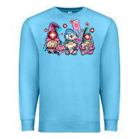 Ocean Blue nurse gnomes Premium Sweatshirt - AdoDesignShop