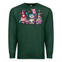 Sports Green nurse gnomes Premium Sweatshirt - AdoDesignShop
