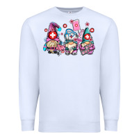 White nurse gnomes Premium Sweatshirt - AdoDesignShop