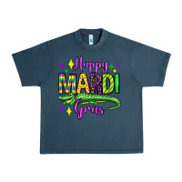 Midnight Navy happy mardi gras alligator olivia Urban Heavy Tee - OliviaCreatesArt