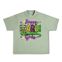 Oil Green happy mardi gras alligator olivia Urban Heavy Tee - OliviaCreatesArt