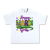 White happy mardi gras alligator olivia Urban Heavy Tee - OliviaCreatesArt