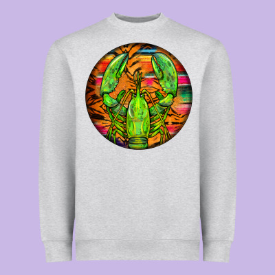 Lobster Round Heavyweight Sweatshirt Designed By Barkaloodesign