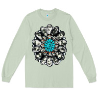 Matcha cowhide aztec gemstone Long Sleeve Tee - RanaPortraitStore