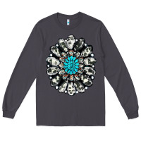 Smoke cowhide aztec gemstone Long Sleeve Tee - RanaPortraitStore