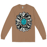 Toasted Coconut cowhide aztec gemstone Long Sleeve Tee - RanaPortraitStore
