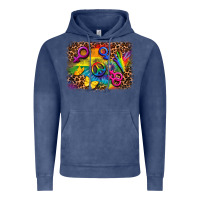 Vintage Denim lgbtq background Vintage Hoodie - FaDigitalArtStudio