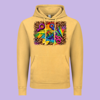 Lgbtq Background Vintage Hoodie Designed By Fadigitalartstudio