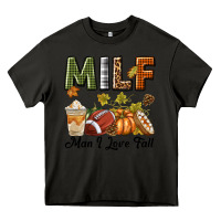 Asphalt Milf Man I Love Fall Heavy Core Tee - texasbilliewilder