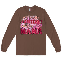 Chestnut My favorite calls me mama Mother's Day Long Sleeve Tee - FaDigitalArtStudio