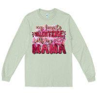 Matcha My favorite calls me mama Mother's Day Long Sleeve Tee - FaDigitalArtStudio