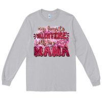 Moon Dust My favorite calls me mama Mother's Day Long Sleeve Tee - FaDigitalArtStudio