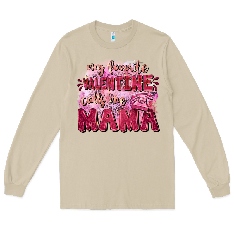 My Favorite Calls Me Mama Mother's Day Long Sleeve Tee by FaDigitalArtStudio | Teevron