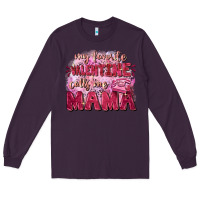 Plum My favorite calls me mama Mother's Day Long Sleeve Tee - FaDigitalArtStudio