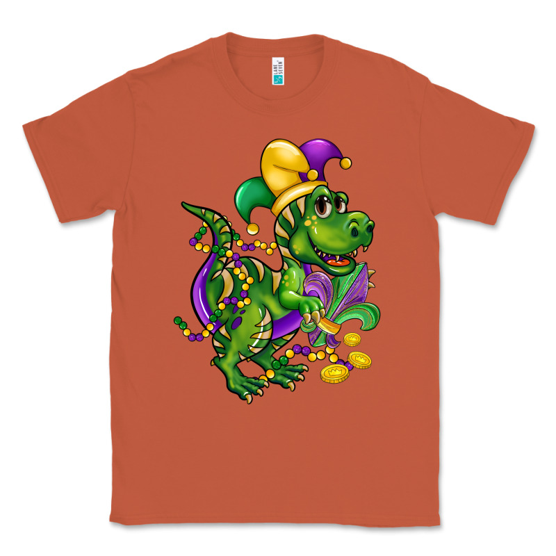 Mardi Gras Trex Classic Tee by CowGirlArtShop | Teevron