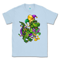 Dusty Blue mardi gras trex Classic Tee - CowGirlArtShop