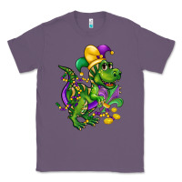 Lavender mardi gras trex Classic Tee - CowGirlArtShop