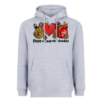 Peace Love  Hot Chocolate Heavyweight Hoodie | Teevron