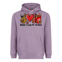 Lavender peace love  hot chocolate Heavyweight Hoodie - AdoDesignShop