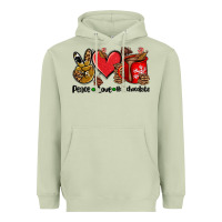 Matcha peace love  hot chocolate Heavyweight Hoodie - AdoDesignShop