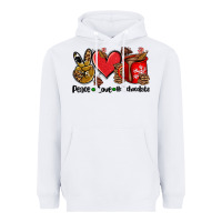 White peace love  hot chocolate Heavyweight Hoodie - AdoDesignShop
