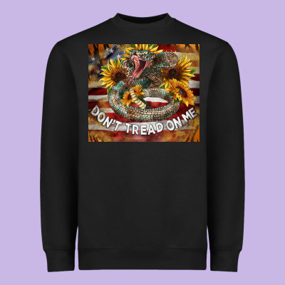 Rattle Snake Don't Tread On Me Tumbler Heavyweight Sweatshirt Designed By Barkaloodesign