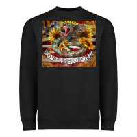 Black rattle snake don't tread on me tumbler Heavyweight Sweatshirt - BarkalooDesign