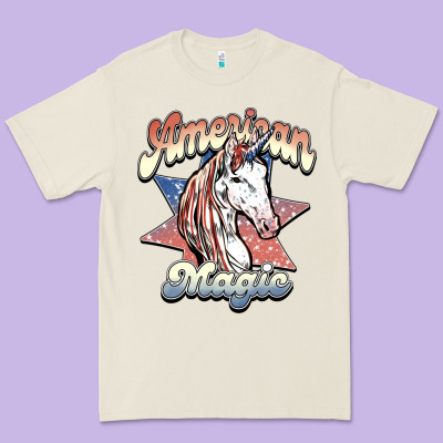 American Unicorn Magic Premium Tee Designed By Howdyjamesfarm