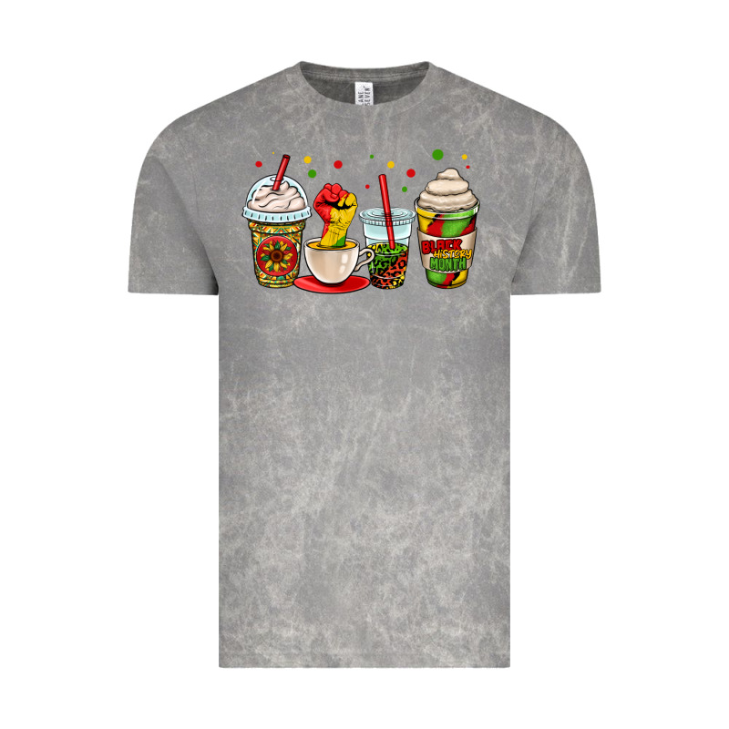 Juneteenth Bhm Coffee Cups Vintage Tee by OliviaCreatesArt | Teevron