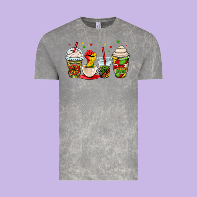 Juneteenth Bhm Coffee Cups Vintage Tee Designed By Oliviacreatesart