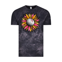 Cloud Black Volleyball Sunflower Vintage Tee - Jasminsmagicworld