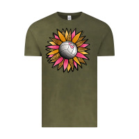 Vintage Olive Volleyball Sunflower Vintage Tee - Jasminsmagicworld