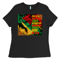 Black juneteenth 1865 because my ancestors werent free in 1776 tumbler Ladies Tee - CowGirlArtShop