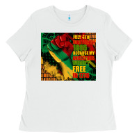 White juneteenth 1865 because my ancestors werent free in 1776 tumbler Ladies Tee - CowGirlArtShop