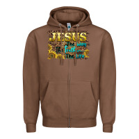 Chestnut jesus the way the truth the life Zipper Hoodie - BarkalooDesign