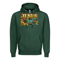 Sports Green jesus the way the truth the life Zipper Hoodie - BarkalooDesign
