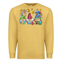 Antique Gold easter gnome with eggs Premium Sweatshirt - AdoDesignShop