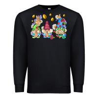 Black easter gnome with eggs Premium Sweatshirt - AdoDesignShop