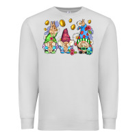 Dove Grey easter gnome with eggs Premium Sweatshirt - AdoDesignShop