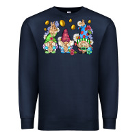 Navy easter gnome with eggs Premium Sweatshirt - AdoDesignShop